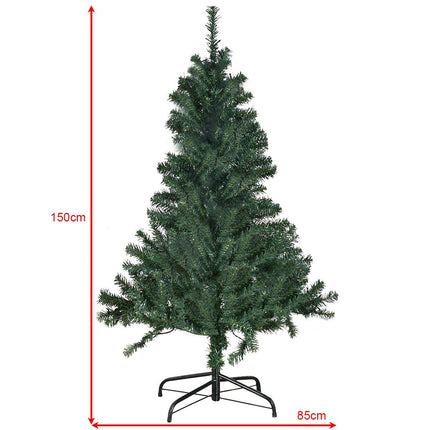 Umělý vánoční stromek s LED světly, 150cm