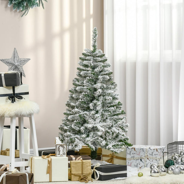 120 cm artificial Christmas tree with snow and 200 tips