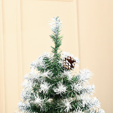 Umělý vánoční stromek 180 cm, zasněžený, 800 větviček, skládací podstavec