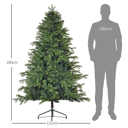 Umělý vánoční stromek 180 cm, 1700 větviček, skládací stojan