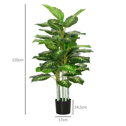 Artificial Dieffenbachia Plant, 120 cm, Indoor/Outdoor