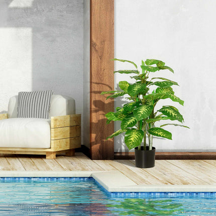 Artificial Dieffenbachia Plant, 95 cm, Indoor/Outdoor