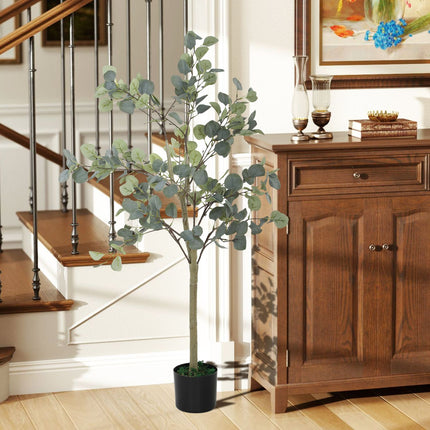 Velký umělý eukalyptus 150 cm s květináčem