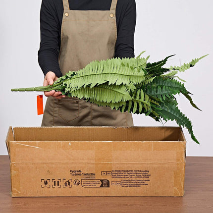 Artificial Ferns, 48 In Spread, 67 Fronds, Set Of 2