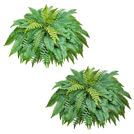 Artificial Ferns, Set of 2, 45-Inch 63-Frond Boston Fern