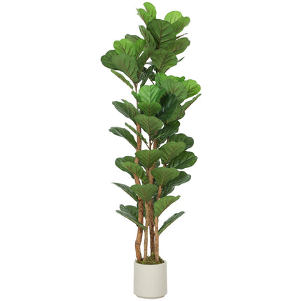 Umělý fíkus lyrovitý, 71 listů, výška 150 cm
