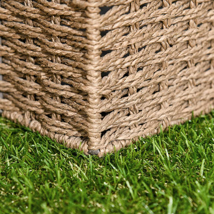 Rohože s umělým trávníkem, 10 ks – 25 mm, 30x30 cm, tmavě zelené
