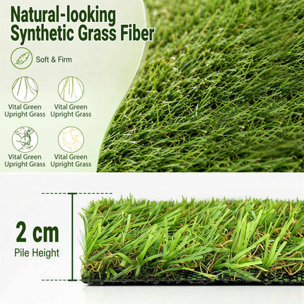 Artificial Grass Rug 5x1m, 20mm Pile, Drainage Holes