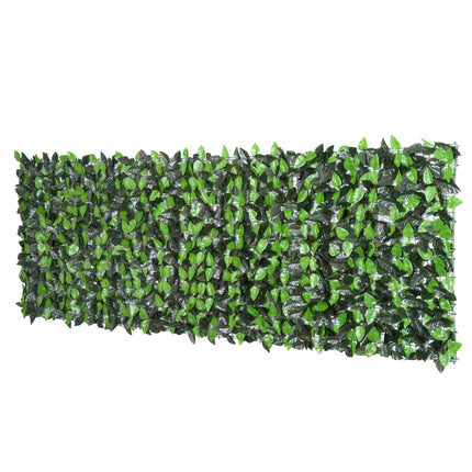 Umělá zelená stínící zástěna, 300x100 cm, tmavě zelená