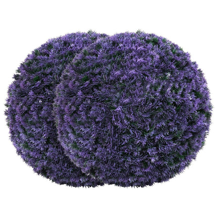 Umělé levandulové tvarované koule, odolné proti UV, 38 cm, sada 2 ks