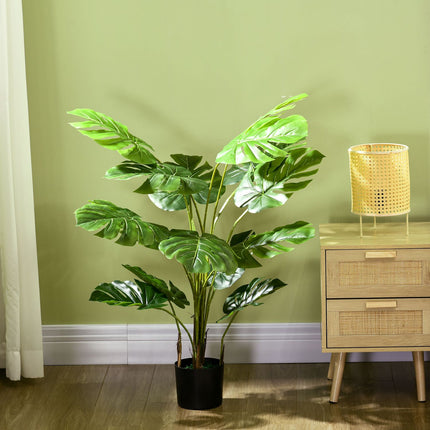 Umělá monstera 120 cm v květináči – věrná zeleň