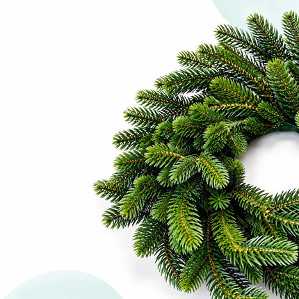 Artificial Nordmann Fir Advent Wreath, Injection-Moulded PE, Green