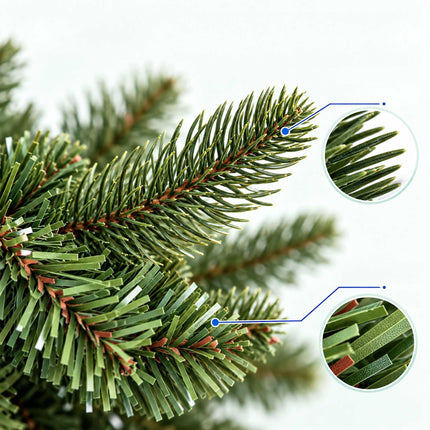 Artificial Nordmann Fir Christmas Tree with Carry Bag, Green, Easy Assembly