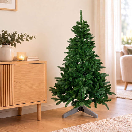Artificial Nordmann Fir Christmas Tree with Carry Bag, Green, Easy Assembly