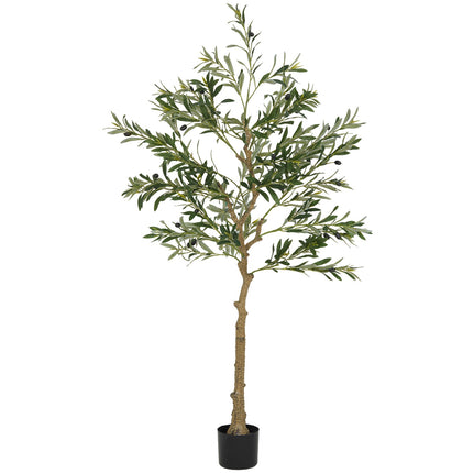 Umělý olivovník, 150 cm, 720 listů, 40 oliv