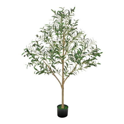 Artificial Olive Tree 150cm with Black Pot, Fruits