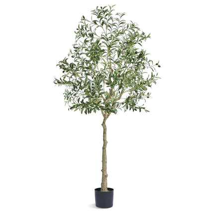 Artificial Olive Tree 6 ft, PE Potted, Anti-Tip Base
