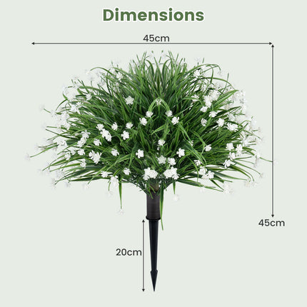 Artificial Onion Grass Flowers, 2-Piece Set, 70 cm