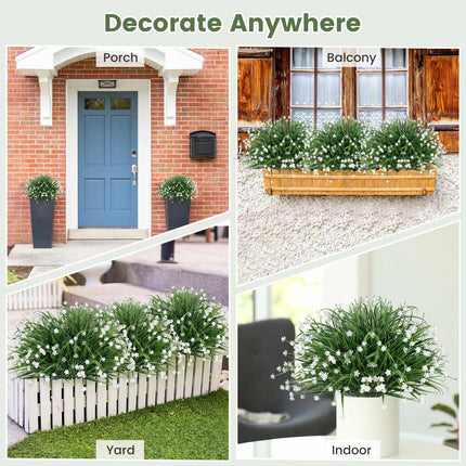 Artificial Onion Grass Flowers, 2-Piece Set, 70 cm