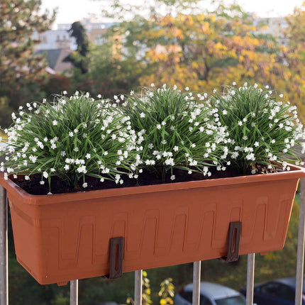 Artificial Onion Grass Flowers, 2-Piece Set, 70 cm