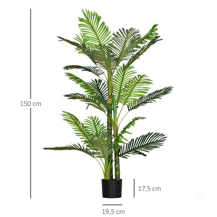 Umělá palma do interiéru, 150 cm, podstavec plněný cementem