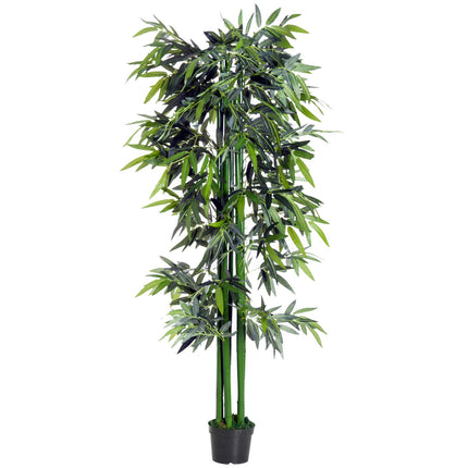 Artificial bamboo with planting - 180 cm realistic green