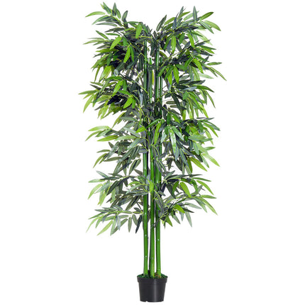 Artificial bamboo with planting - 180 cm realistic green