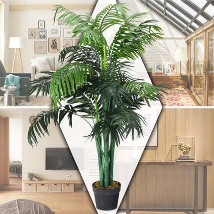 Umělá palma, dekorativní umělá rostlina, 110cm/150cm-110cm