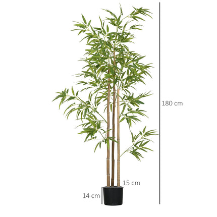 Umělý bambus – 180cm, 830 listů, interiérová dekorace