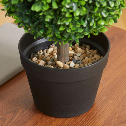 Umělé buxusy, sada 2 ks – 60 cm, odolné vůči UV
