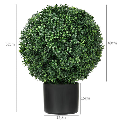 Umělé zimostrázy, sada 2 ks – odolné UV, 52cm