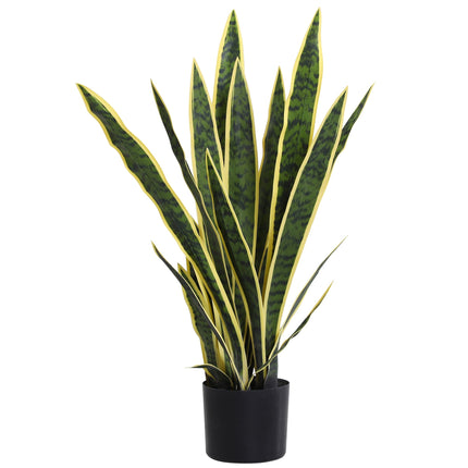 Umělá sansevieria, výška 77 cm, v květináči do obývacího pokoje