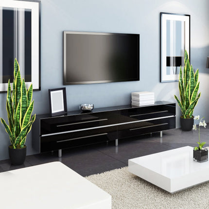 Umělá sansevieria v pevném květináči, umělá agáve do domácnosti i kanceláře, 90 cm, žlutá