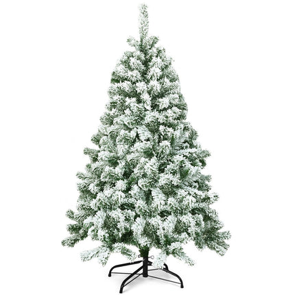 Umělý zasněžený vánoční stromek, 180 cm, PVC jehličí