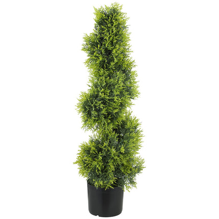 Umělý spirálově tvarovaný stromek, 90cm, odolný proti UV