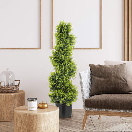 Umělý spirálově tvarovaný stromek, 90cm, odolný proti UV