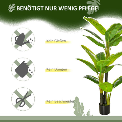Umělý banánovník, 150cm, dekorace do interiéru i exteriéru