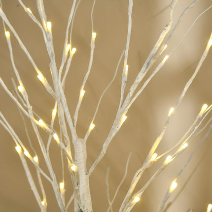 Umělá LED bříza 150 cm – vánoční a párty dekorace