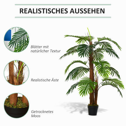 Umělá palma 120 cm – věrná rostlina do interiéru i exteriéru