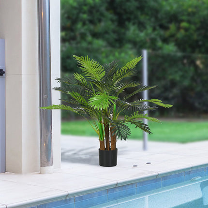 Umělá palma, 100 cm s 27 větvemi, dekorace do interiéru i exteriéru