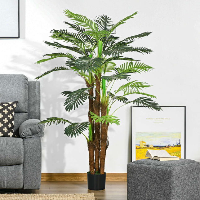 Umělá palma – 160 cm, 36 větví, do interiéru i exteriéru