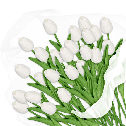 Umělé tulipány, 24 ks