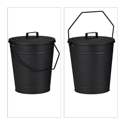 Popelník s víkem, 12 l