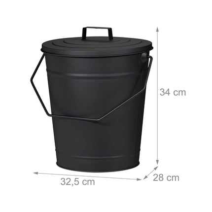 Popelník s víkem, 12 l
