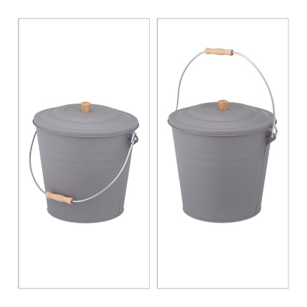 Aschenbecher mit Deckel 12 l