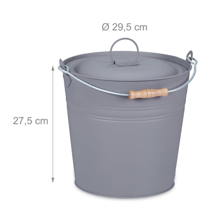 Popelník s víkem, 12 l