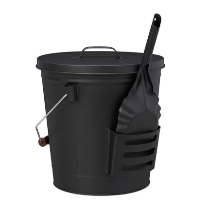 Popelník s víkem a lopatkou