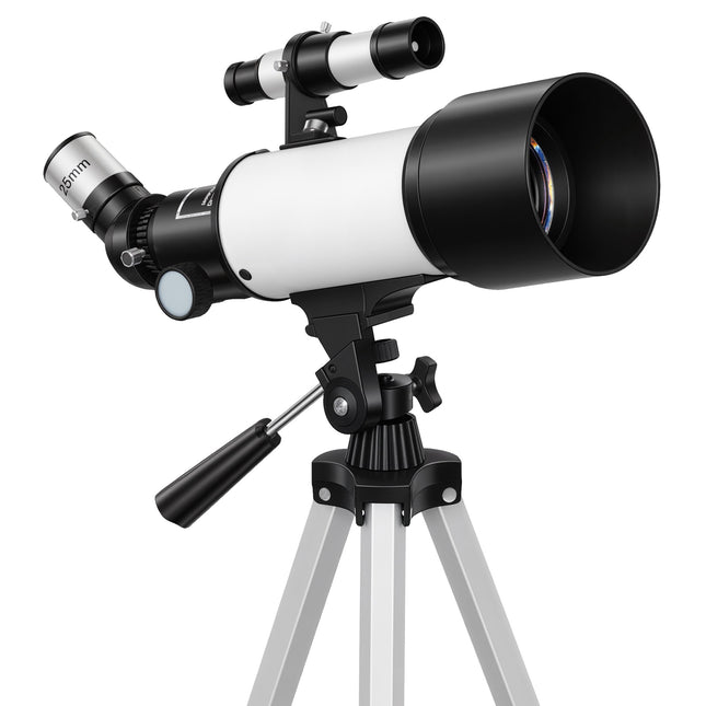 Astronomický dalekohled, 70mm objektiv, 400mm, AZ montáž, stativ