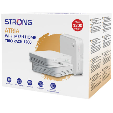 Atria WiFi Mesh 1200 domácí sada 2.4+5GHz, 3 ks