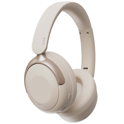 Audeeo Serene Hush Pro II Hybrid ANC Over-Ear Headphones, Bluetooth 6.0, Cream
